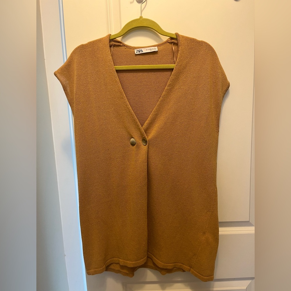 Zara long sweater vest